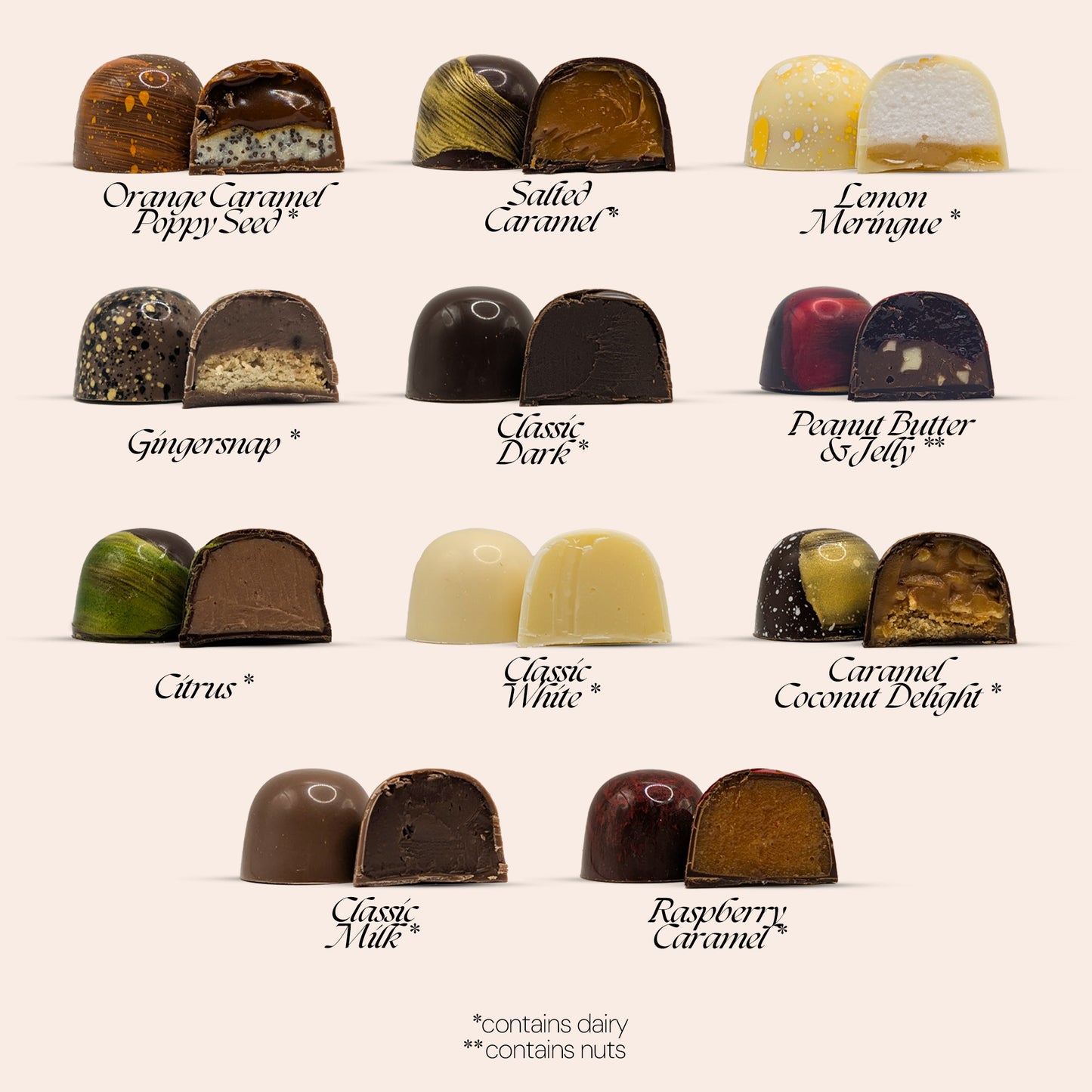 Customizable Box of Classic Artisan Bonbons