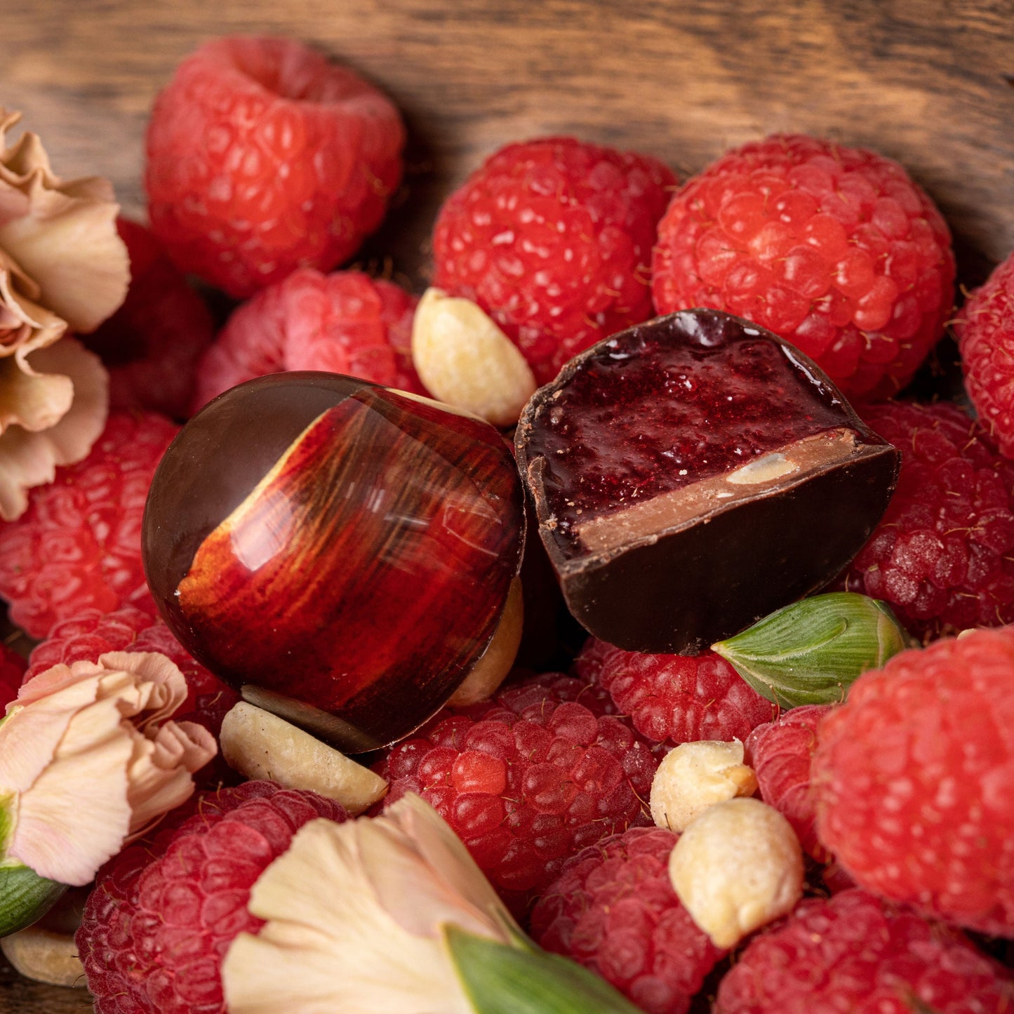 Peanut Butter and Jelly Artisan Bonbons