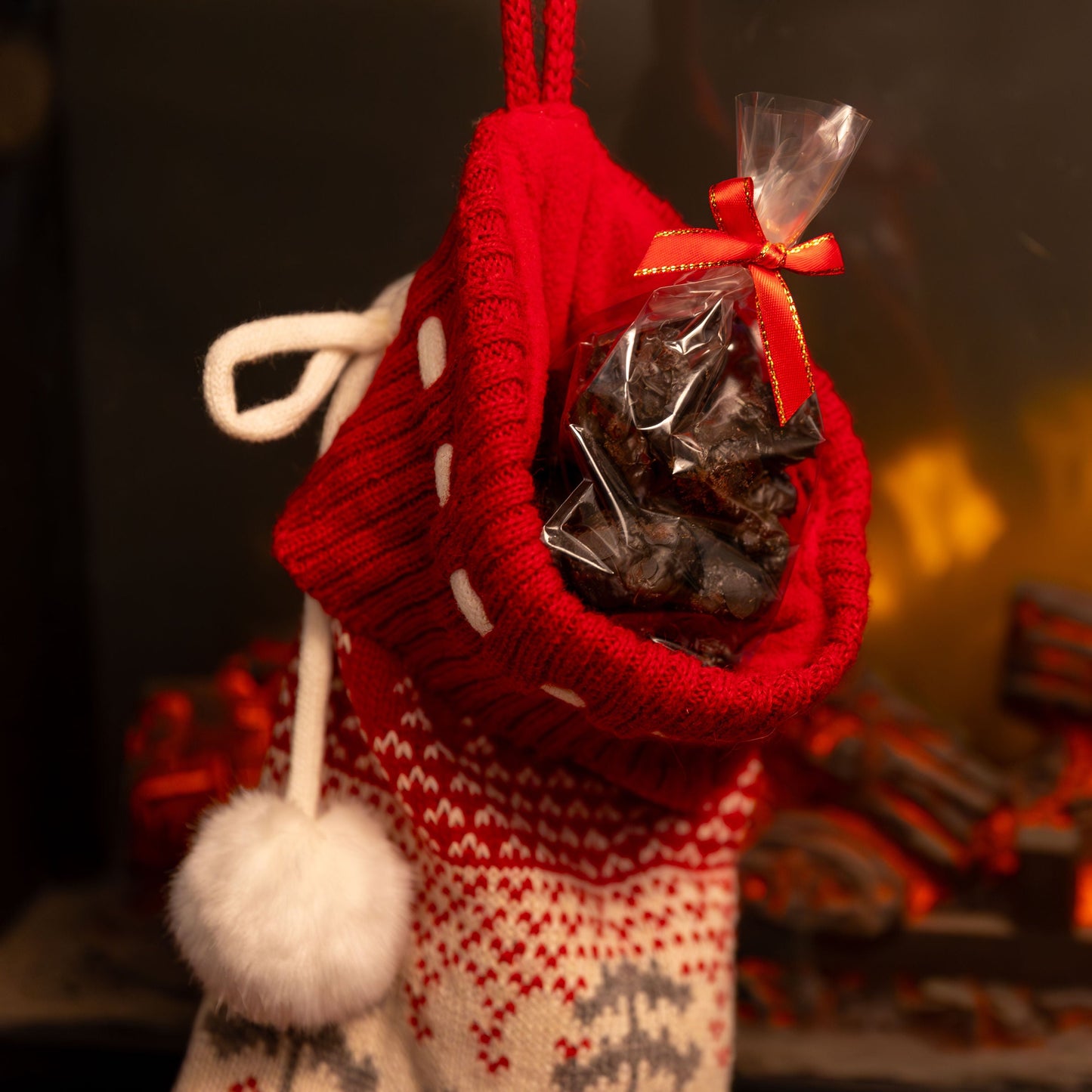 Holiday Bag of Chocolate "Coal"